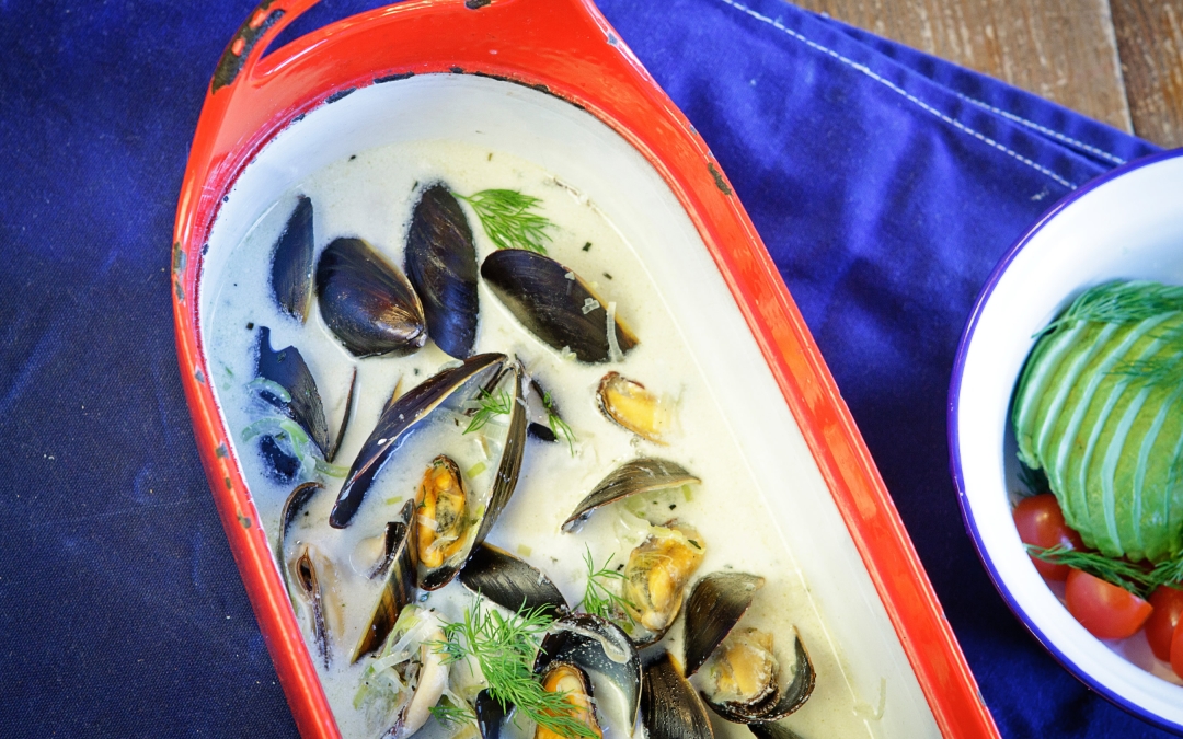 Lager Soup with PEI Mussels and Dill