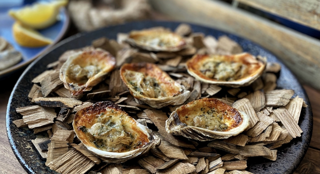 Grilled P E I Oysters With Garlic Asiago Butter Canada S Food Island