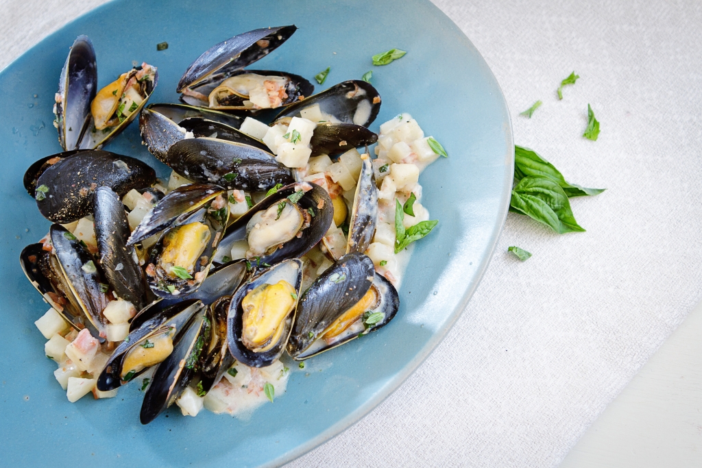 Bacon and Potato Mussels - Canada's Food Island