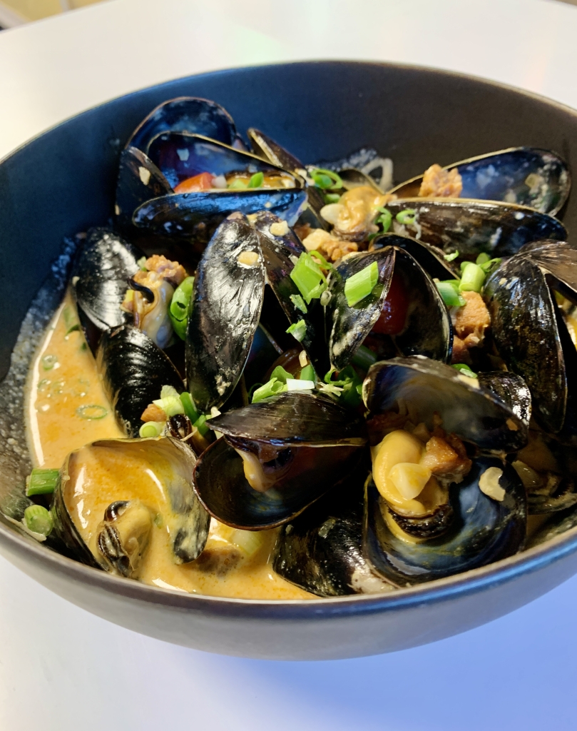 PEI Mussels in a Creamy Tomato & Chorizo Sauce Canada's Food Island