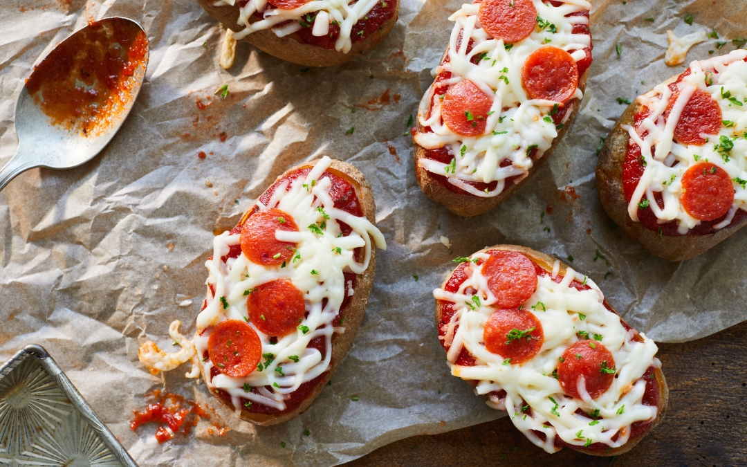 Pizza Baked PEI Potatoes