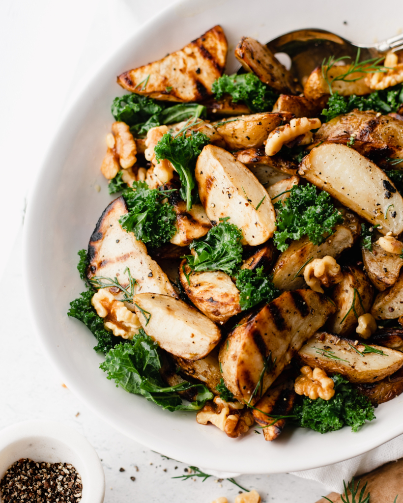 Grilled PEI Potato Kale Salad - Canada's Food Island