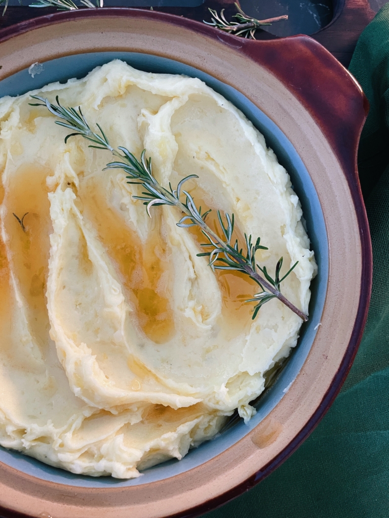 Rosemary Brown Butter Whipped Potatoes - Canada's Food Island